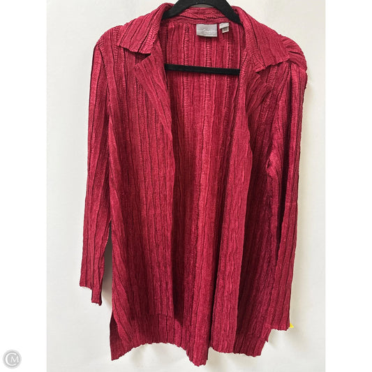Cardigan By Chicos In Red, Size: S
