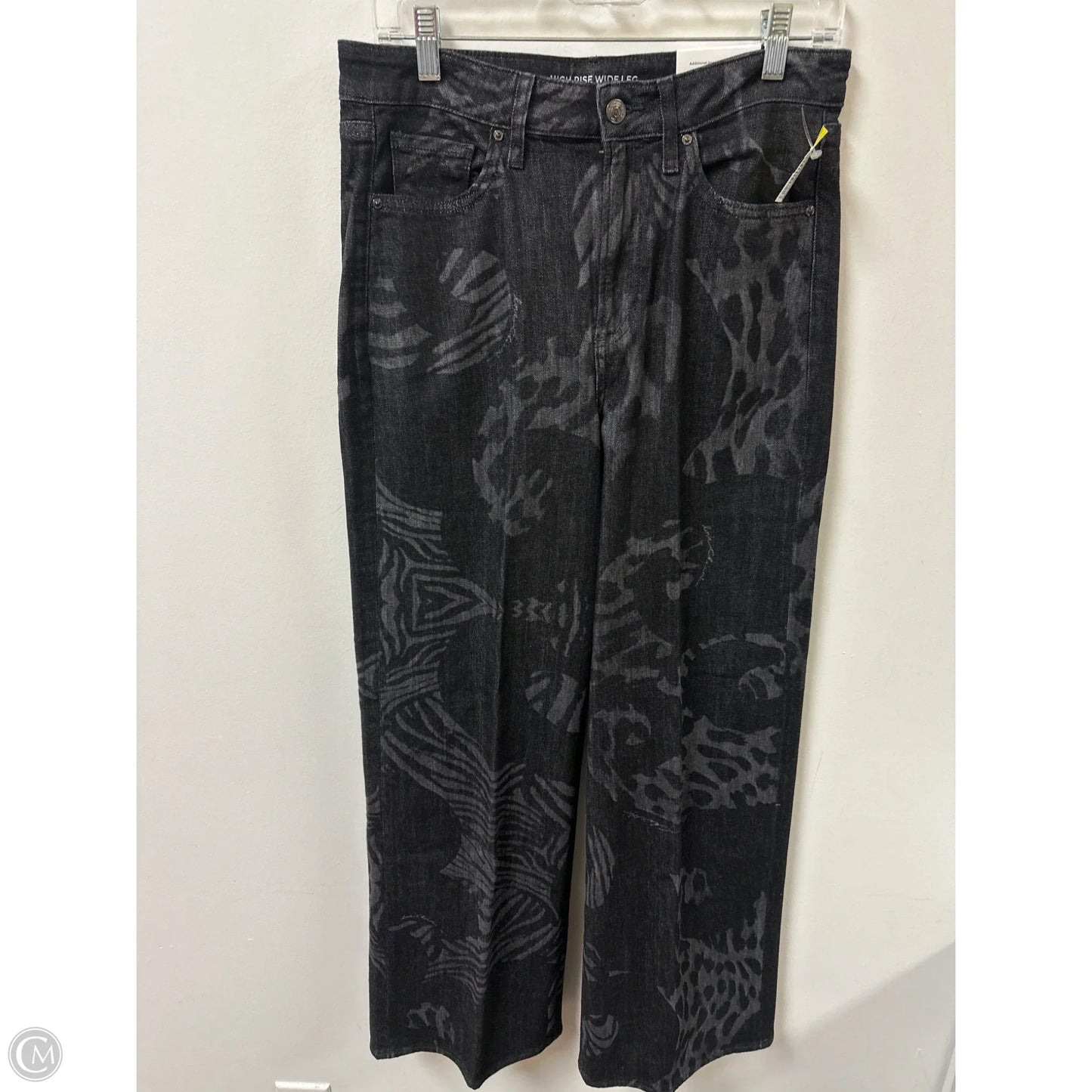 Pants Wide Leg By Chicos In Black & Grey, Size: 8