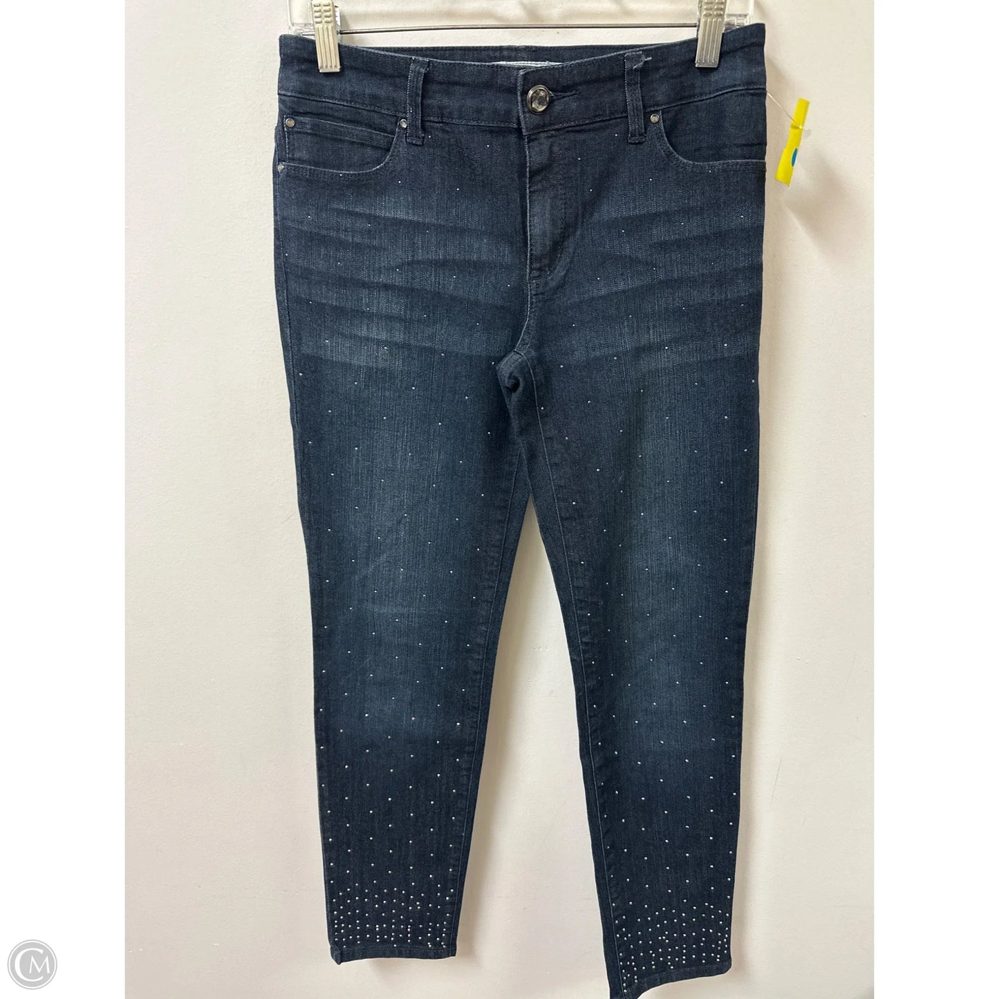 Jeans Straight By Chicos In Blue Denim, Size: 4