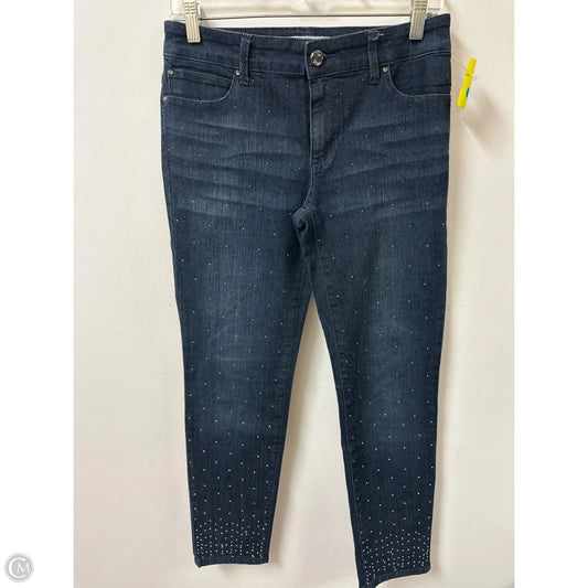 Jeans Straight By Chicos In Blue Denim, Size: 4