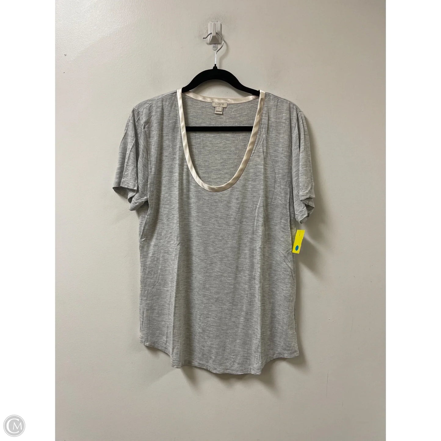Top Short Sleeve By J. Crew In Grey, Size: L