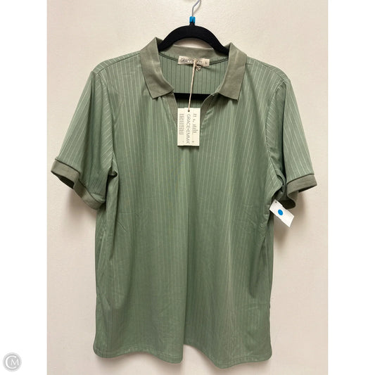 Top Short Sleeve By Clothes Mentor In Green, Size: L