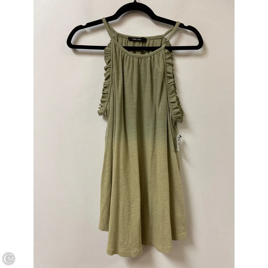 Top Sleeveless By Doe & Rae In Green, Size: L