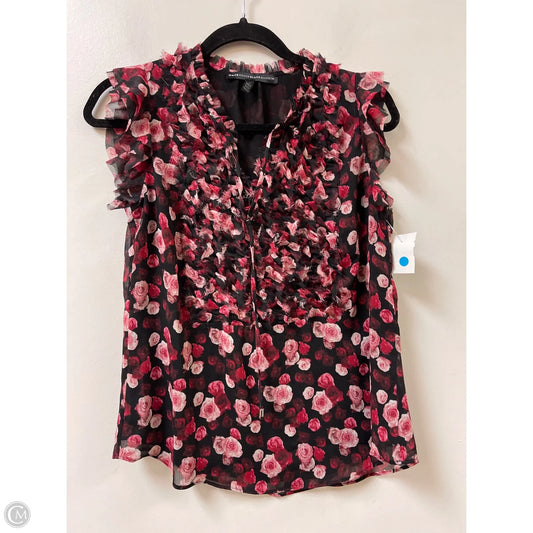 Top Sleeveless By White House Black Market In Floral Print, Size: Xs