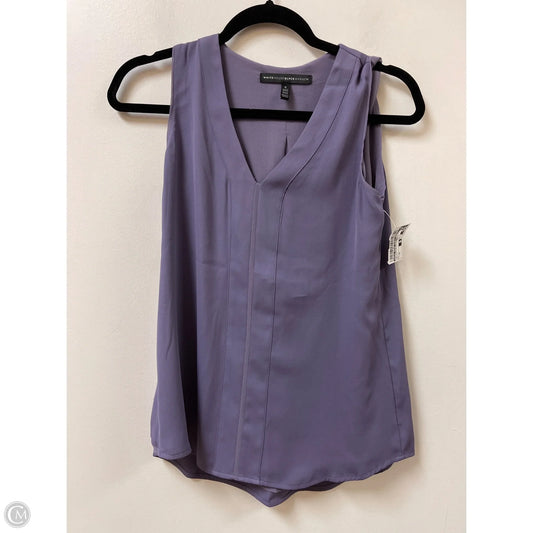 Top Sleeveless By White House Black Market In Purple, Size: Xs