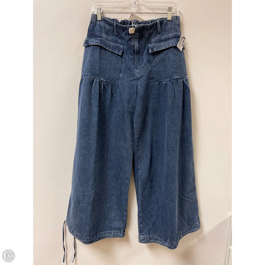 Pants Wide Leg By Davi & Dani In Blue Denim, Size: 8