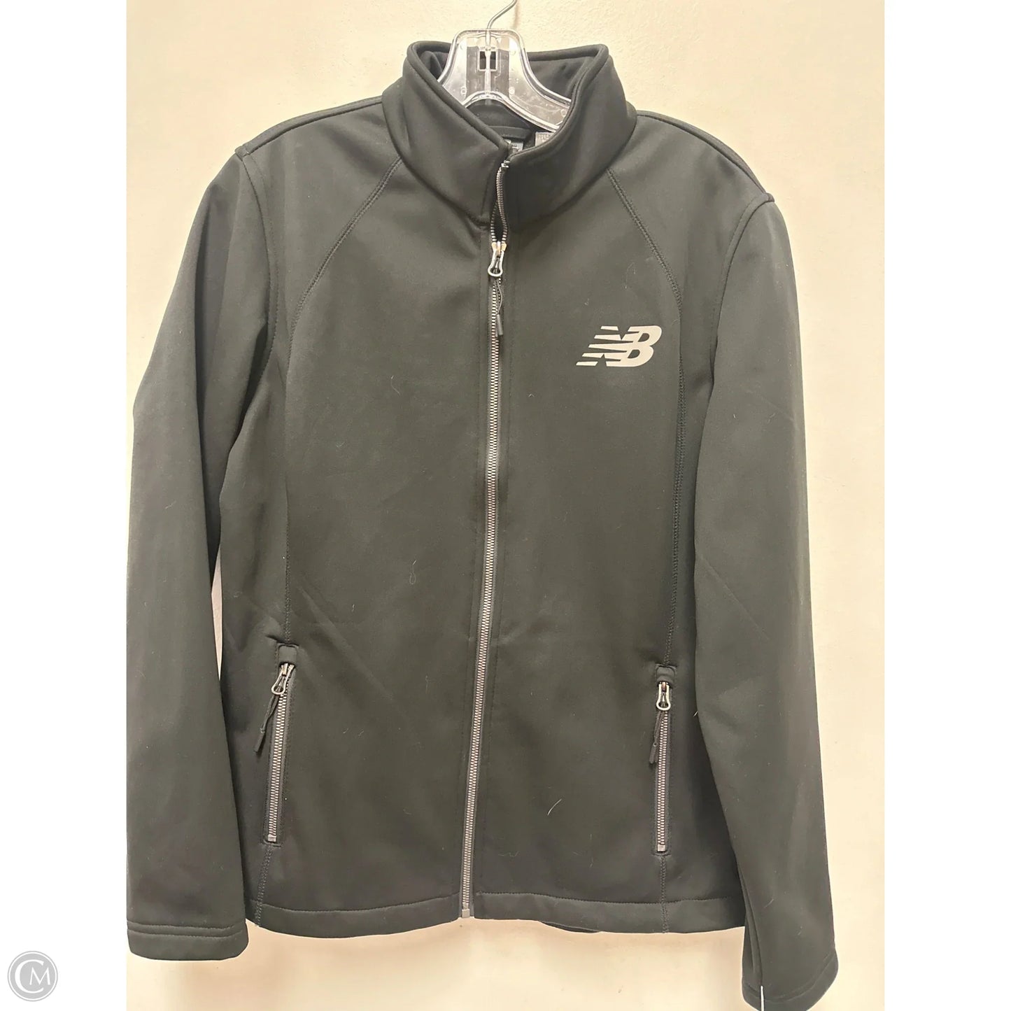 Athletic Jacket By New Balance In Black, Size: L