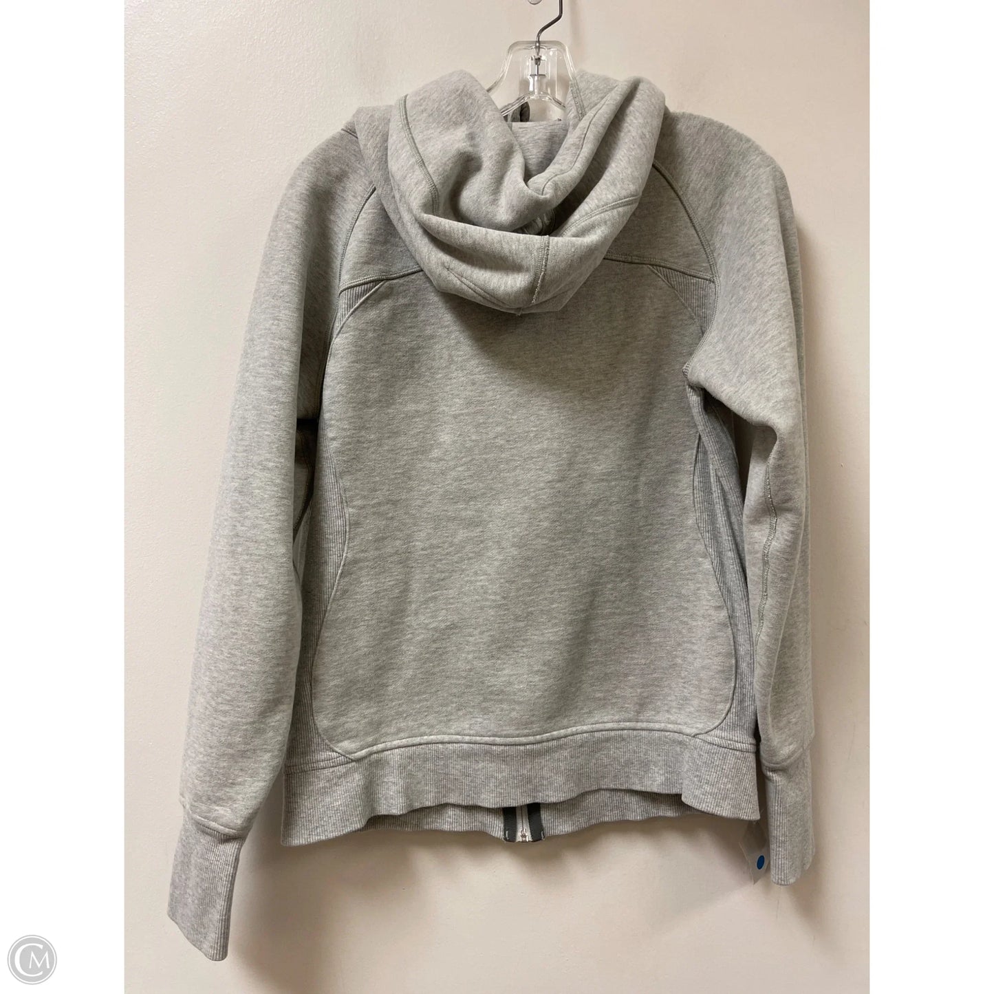 Athletic Jacket By Lululemon In Grey, Size: M