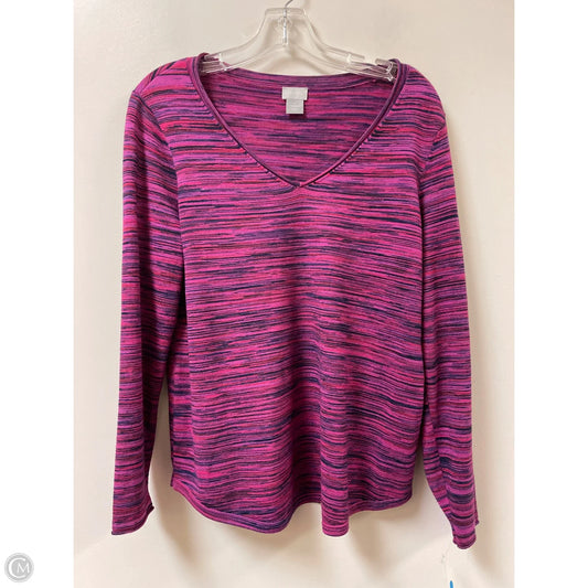 Top Long Sleeve By Chicos In Purple, Size: M