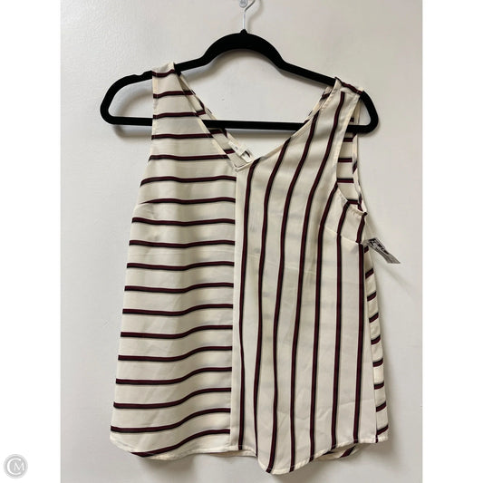 Top Sleeveless By Maurices In Red & Tan, Size: Xs