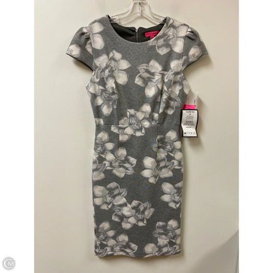 Dress Casual Midi By Betsey Johnson In Grey, Size: L
