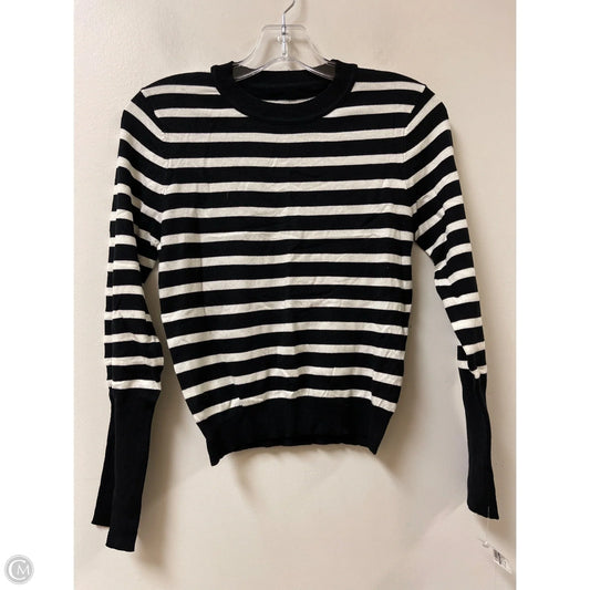 Top Long Sleeve By Shein In Black & White, Size: M