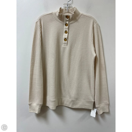 Blouse Long Sleeve By Lands End In Cream, Size: Xs