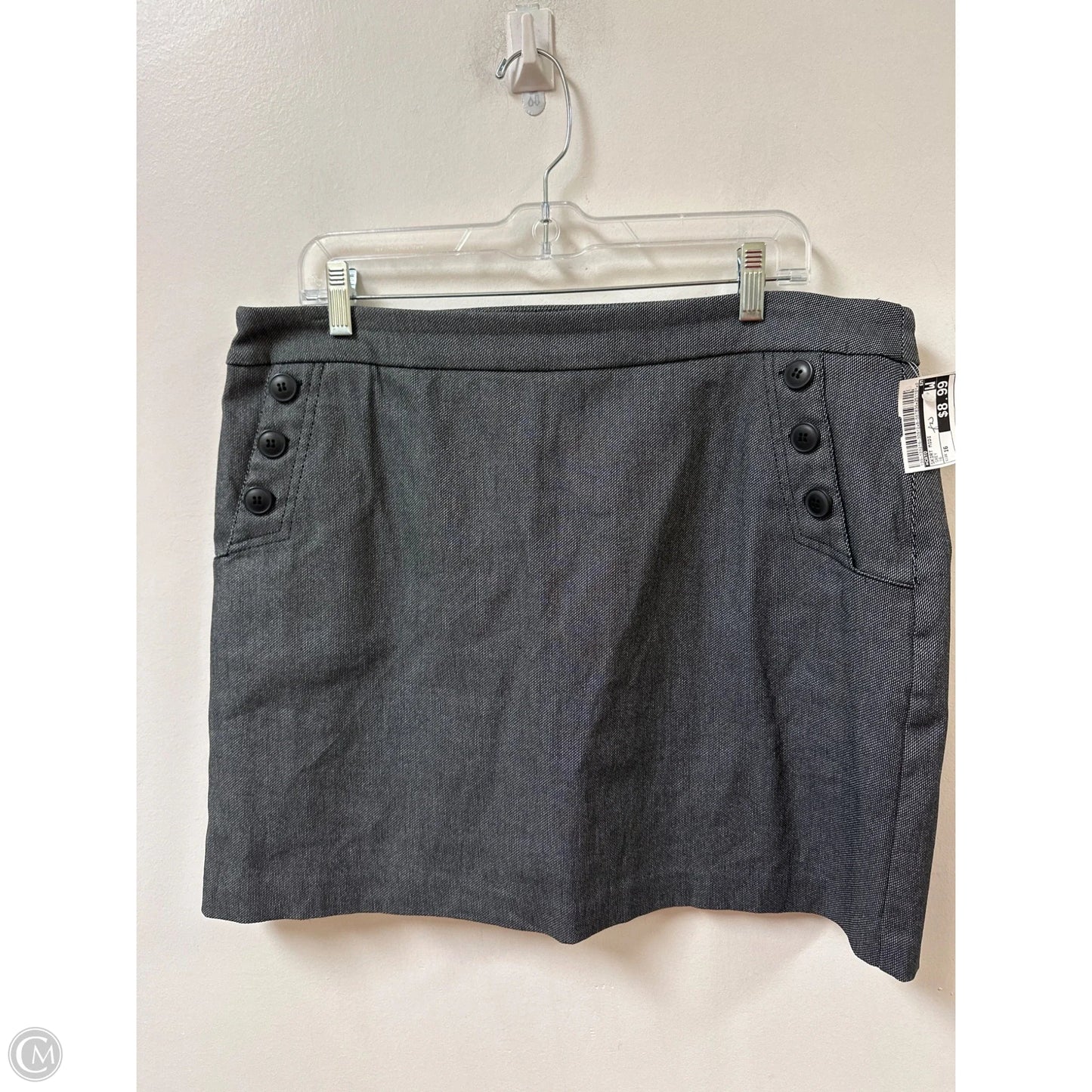 Skirt Midi By Cato In Grey, Size: 16