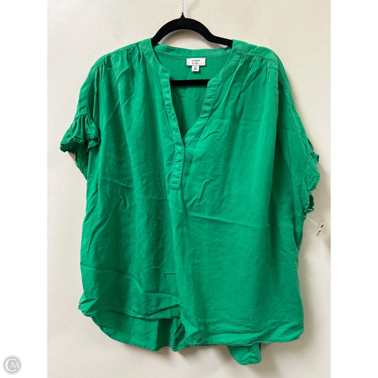 Top Short Sleeve By Crown And Ivy In Green, Size: Xl