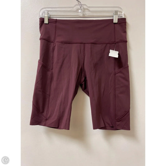 Athletic Shorts By Lululemon In Red, Size: 10
