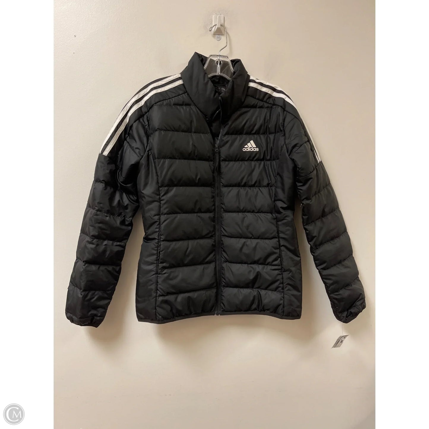 Athletic Jacket By Adidas In Black, Size: S