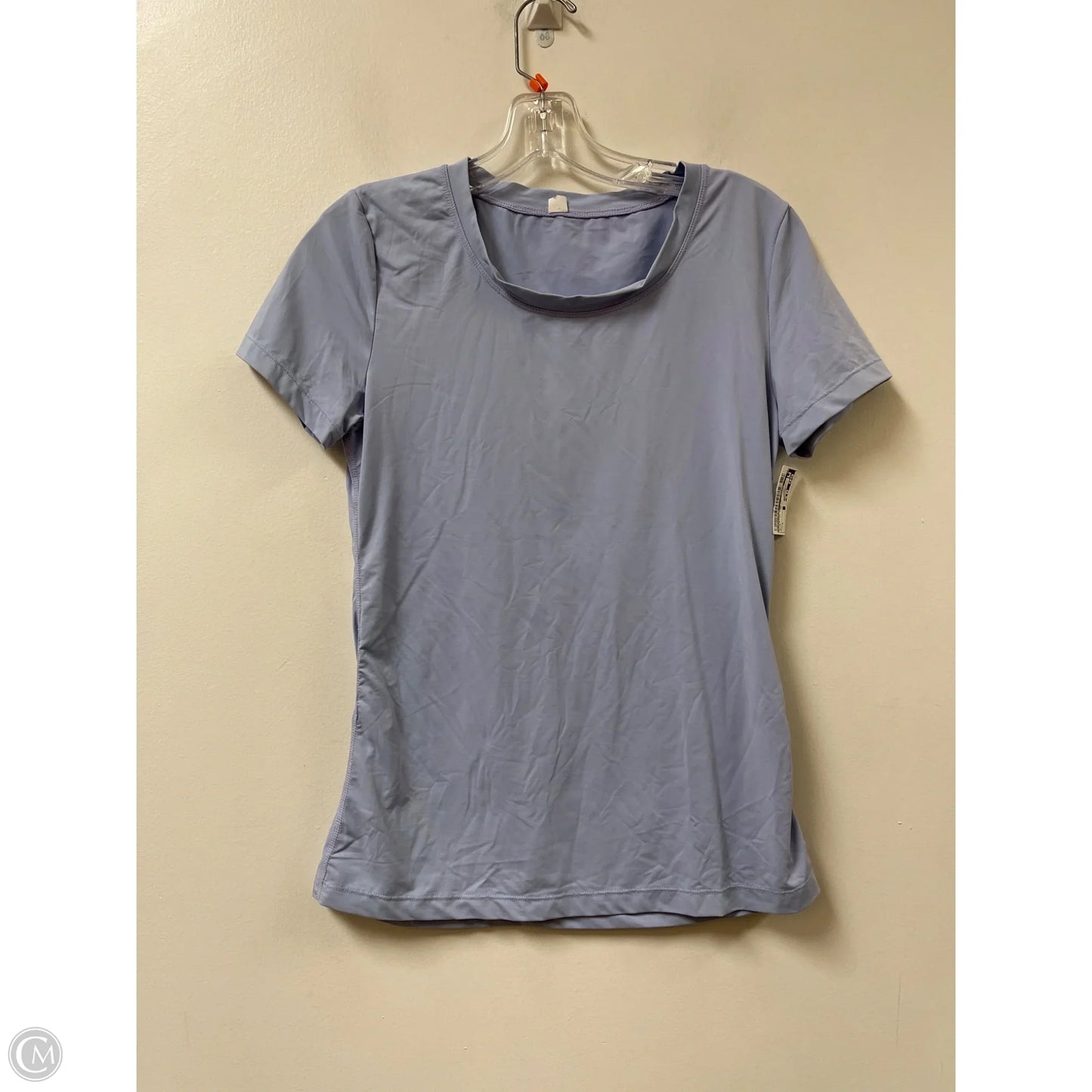 Athletic Top Short Sleeve By Lululemon In Blue, Size: S