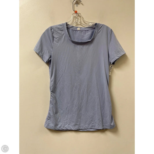 Athletic Top Short Sleeve By Lululemon In Blue, Size: S