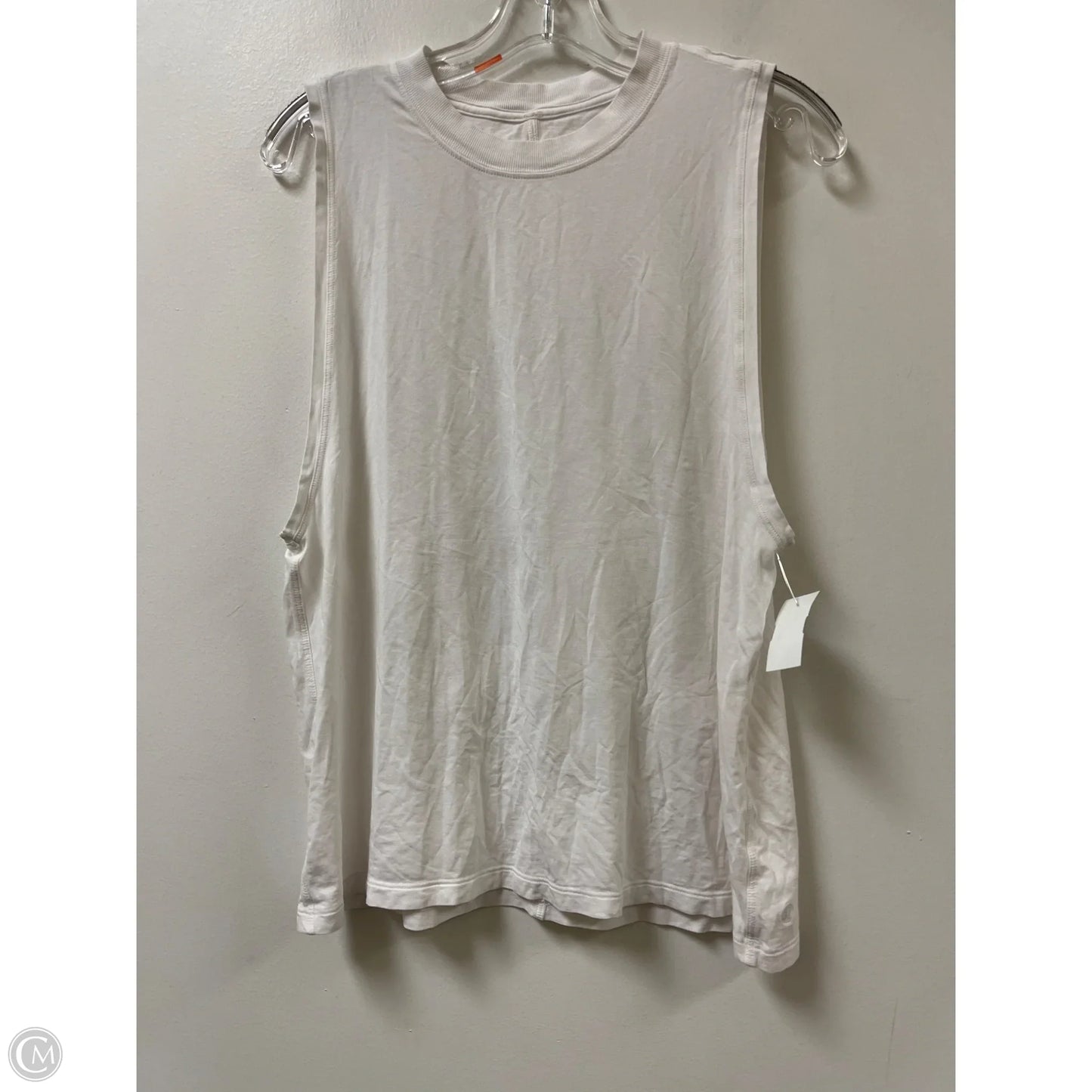 Athletic Tank Top By Lululemon In White, Size: S