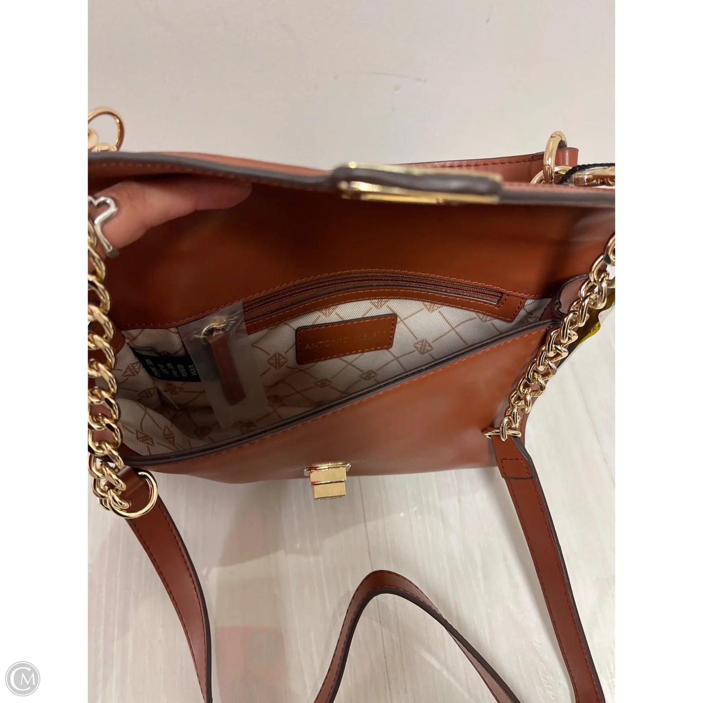 Handbag Leather By Antonio Melani, Size: Medium