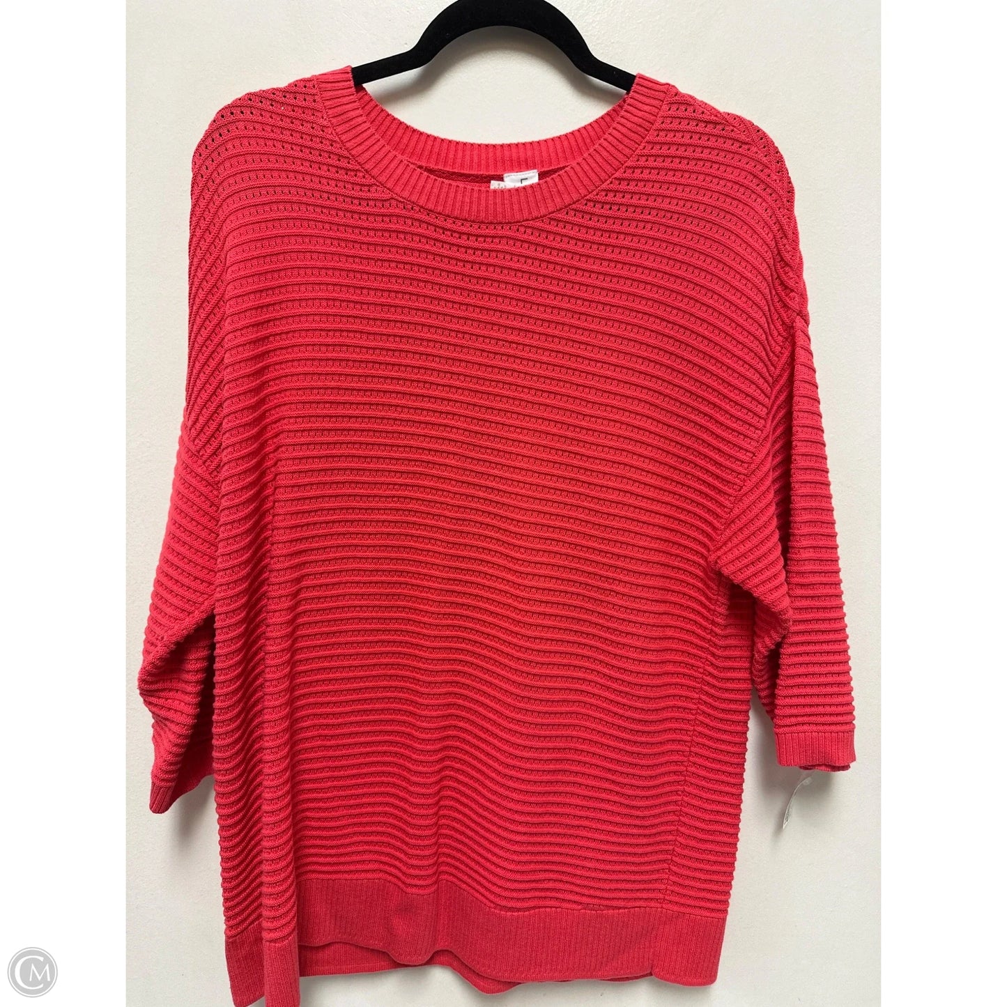 Sweater Short Sleeve By Livi Active In Pink, Size: Xl