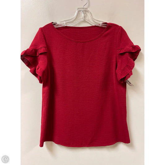 Top Short Sleeve By Clothes Mentor In Red, Size: S