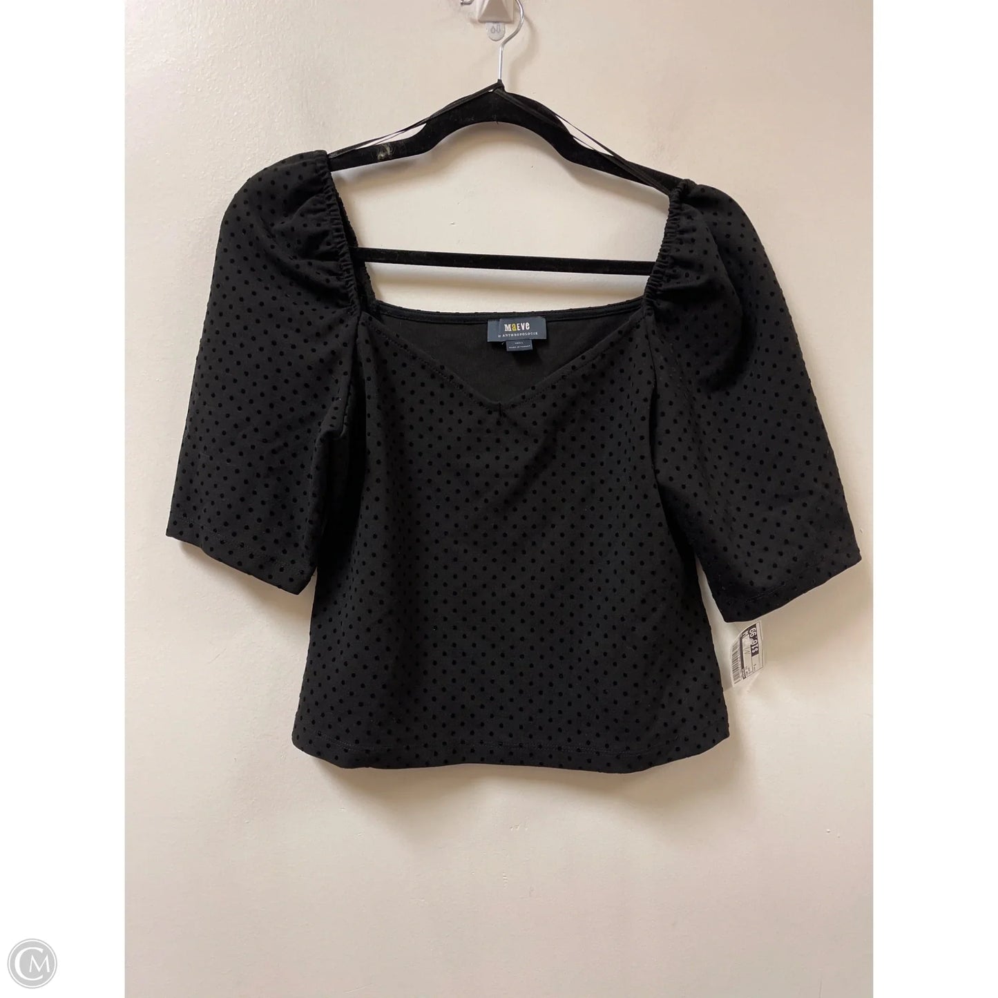 Top Short Sleeve By Maeve In Black, Size: S