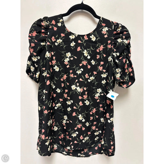 Top Short Sleeve By Pleione In Floral Print, Size: S