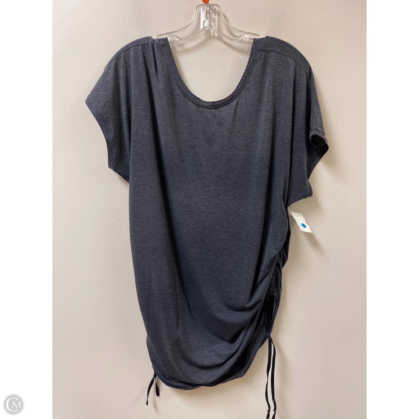 Athletic Top Short Sleeve By Lululemon In Navy, Size: M