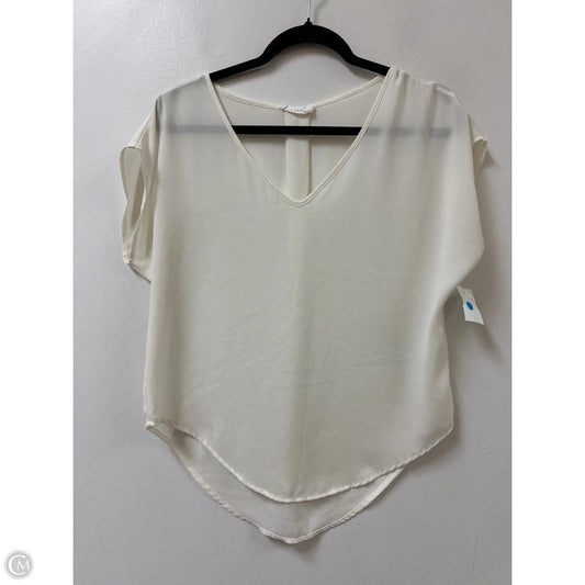 Top Short Sleeve By Lush In Cream, Size: Xs