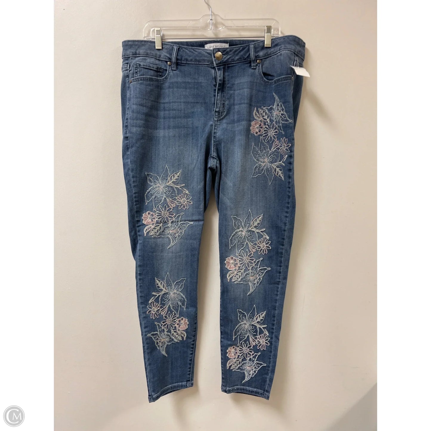 Jeans Skinny By Lane Bryant In Blue Denim, Size: 18