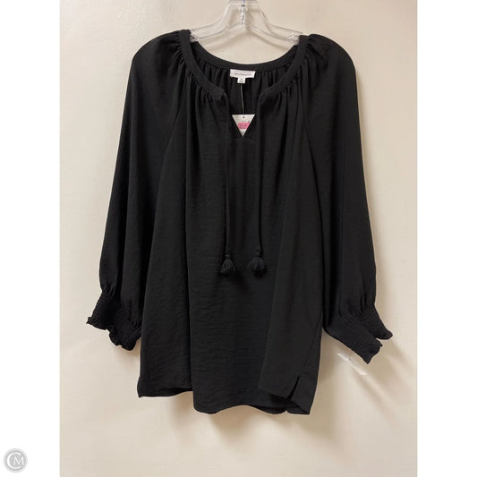 Top Long Sleeve By West Bound In Black, Size: Xl