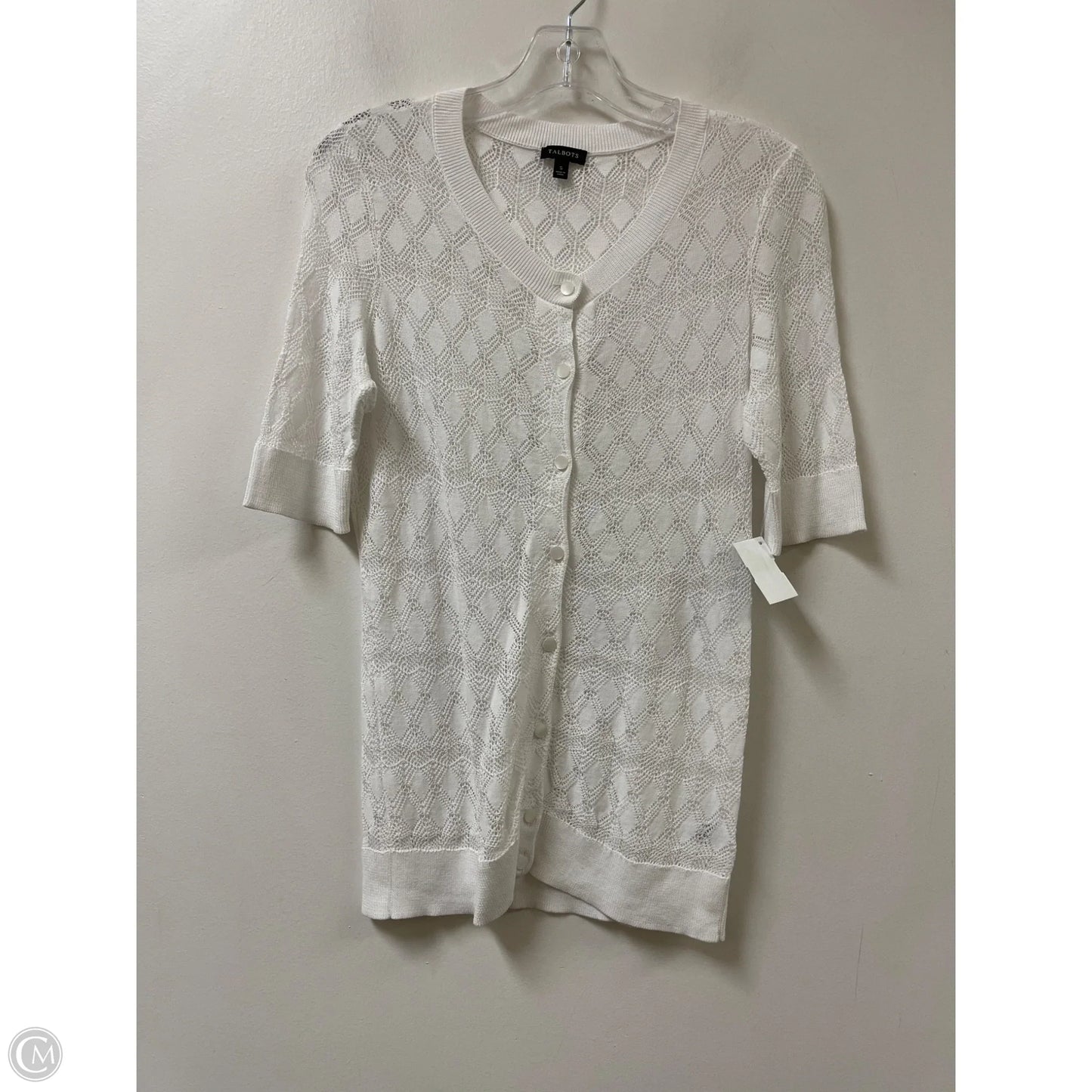 Cardigan By Talbots In White, Size: S