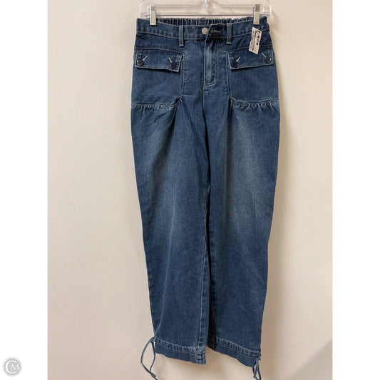 Jeans Wide Leg By Clothes Mentor In Blue Denim, Size: 2