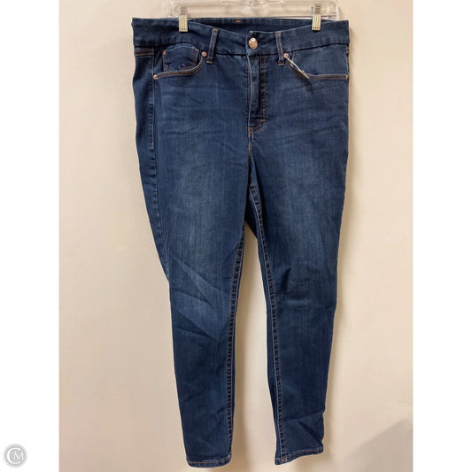 Jeans Skinny By Seven 7 In Blue Denim, Size: 14