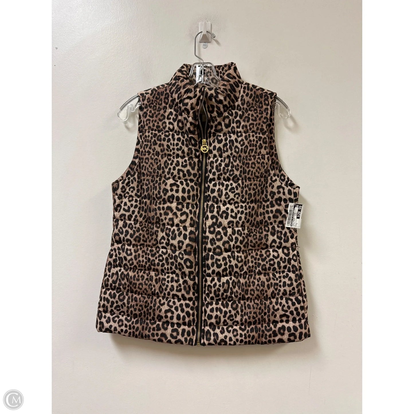 Vest Puffer & Quilted By Michael By Michael Kors In Animal Print, Size: S