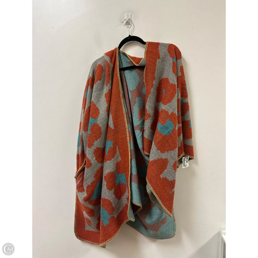 Shawl By Clothes Mentor In Green & Orange, Size: Osfm