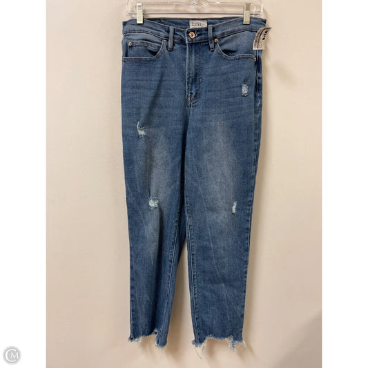 Jeans Straight By Nicole Miller In Blue Denim, Size: 8