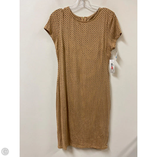 Dress Casual Midi By Bisou Bisou In Cream, Size: M