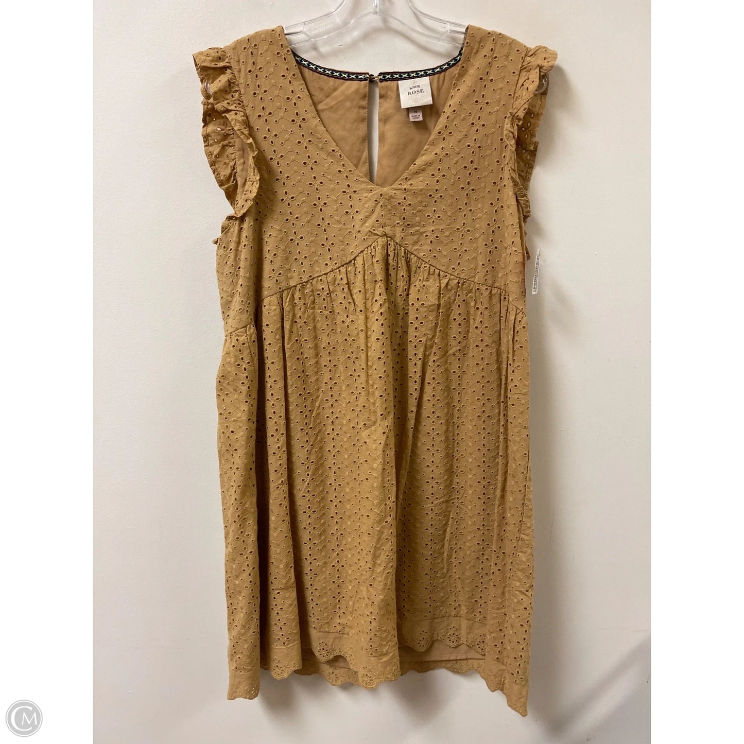 Dress Casual Midi By Knox Rose In Yellow, Size: M