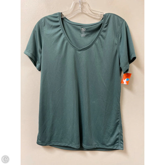 Athletic Top Short Sleeve By Athletic Works In Green, Size: S