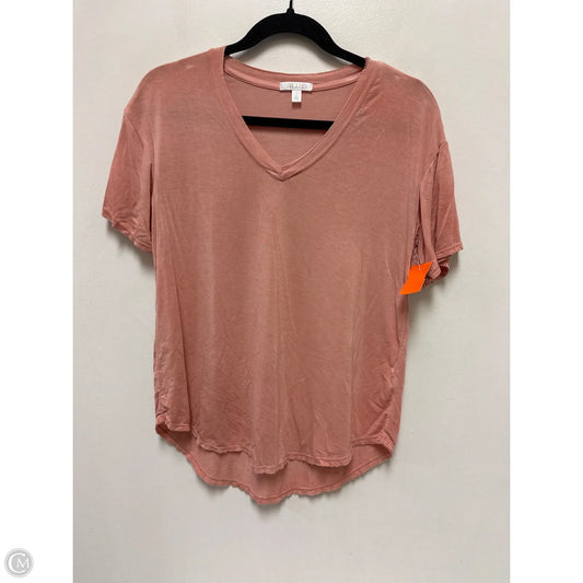 Top Short Sleeve By Abound In Pink, Size: S