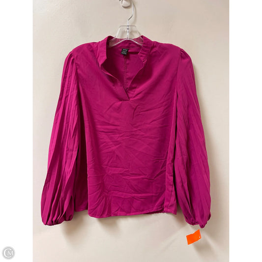 Top Long Sleeve By Shein In Pink, Size: S