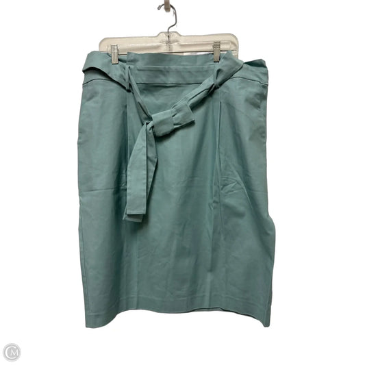 Skirt Mini & Short By Ann Taylor In Green, Size: 18