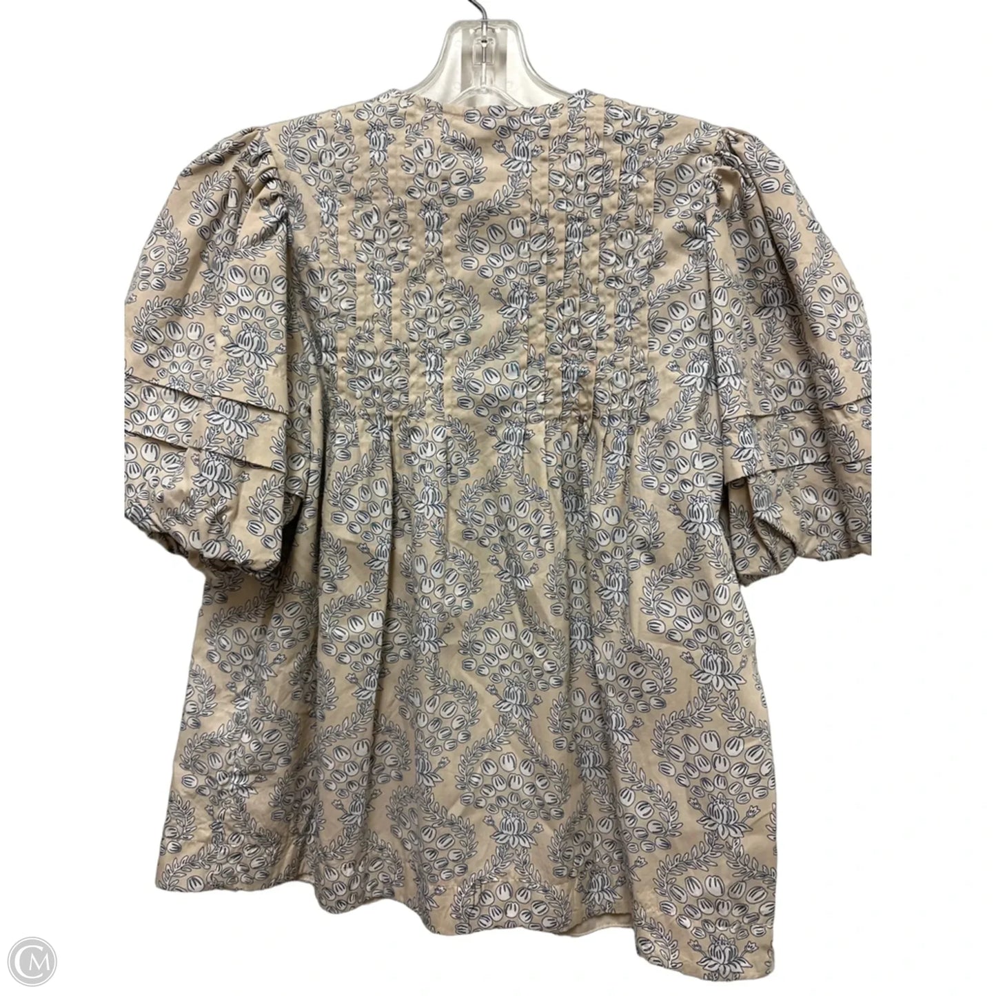 Top Short Sleeve By Crown And Ivy In Tan, Size: S