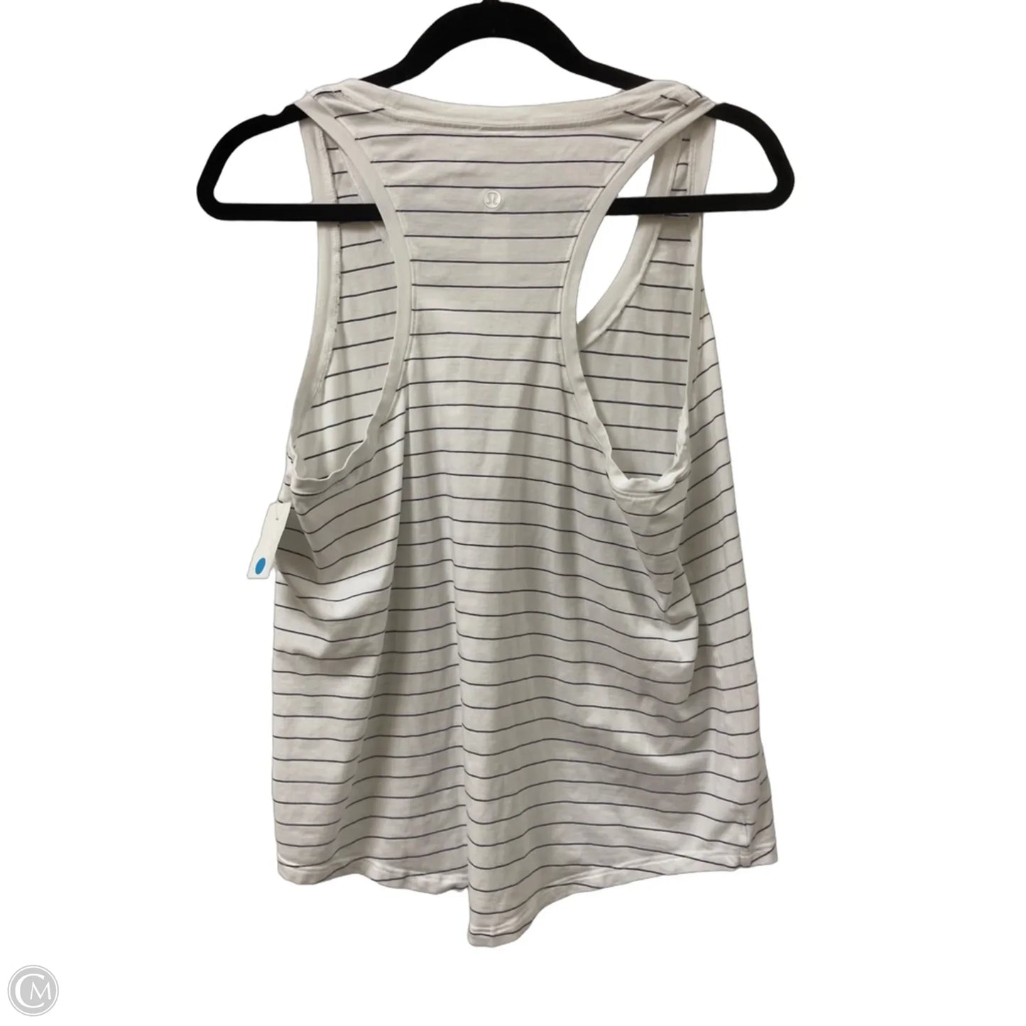 Athletic Tank Top By Lululemon In Striped Pattern, Size: 10