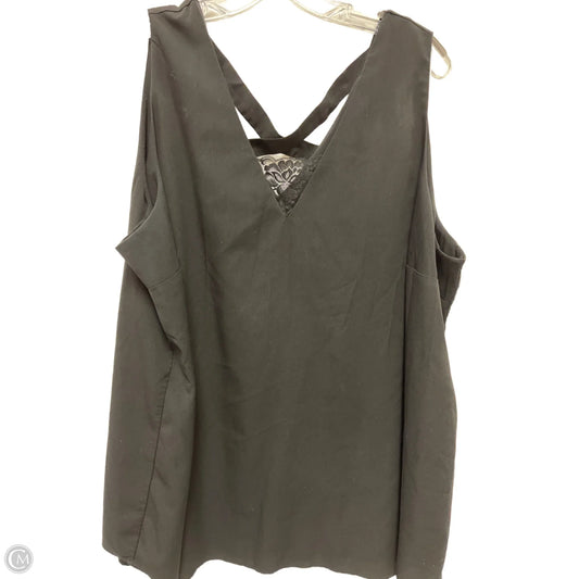 Top Sleeveless By Lane Bryant In Black, Size: 3x