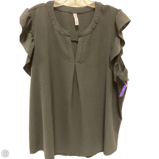 Top Sleeveless By Zenana Outfitters In Black, Size: 3x