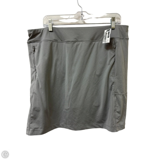 Athletic Skort By Jockey In Grey, Size: Xl